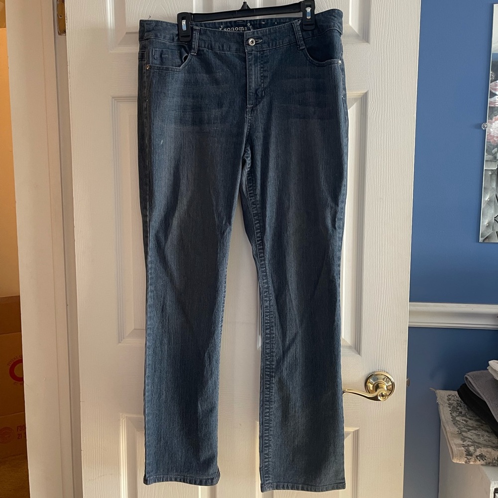 Sonoma Modern Straight Leg Jeans Sz 16